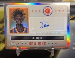 2024 Topps cromo Mcdonald's nuevo alquiler refractor J. Bol automático - Imagen 1 de 2