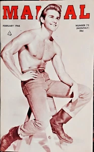 MANUAL N0. 73 FEB 1966 VTG MALE BEEFCAKE -PHYSIQUE PHOTOS RARE 'NEW" MINT - Picture 1 of 8