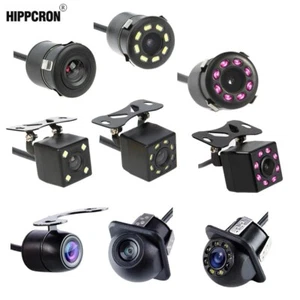 Car Rear View Camera 4 LED Night Vision Reversing Monitor CCD Waterproof 170° - Picture 1 of 19