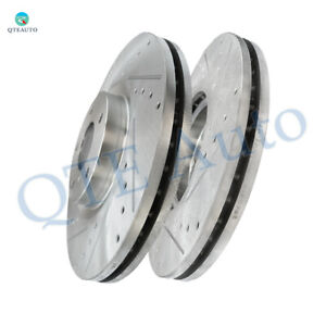 Front Drilled Slotted Disc Brake Rotors For 2012 2013 Infiniti M35h