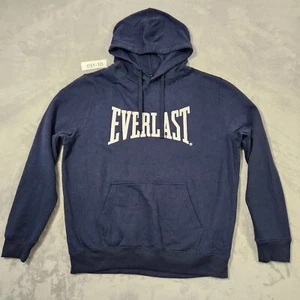 Everlast Hoodie Mens Size L Jumper Dark Blue Gym Activewear Workout Sweater - Picture 1 of 7