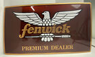 Vintage Rare Fenwick Fishing Rods Premium Dealer Metal Sign 36''x20'' Mancave