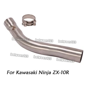 Exhaust System Link Pipe Replace Catalyst For Kawasaki Ninja ZX-10R 2016-2020 - Picture 1 of 7