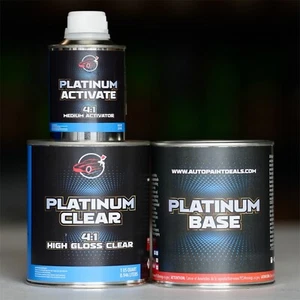 GM Chevy GMC QUART UNREDUCED Basecoat Paint + Clearcoat KIT PICK YOUR COLOR! - Picture 1 of 5