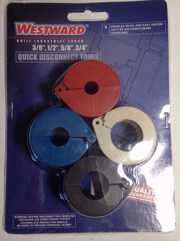 Westward Spring Lock Coupler Quick Disconnect Tool Set 3/8",1/2",5/8",3/4" Foto 1 de 1