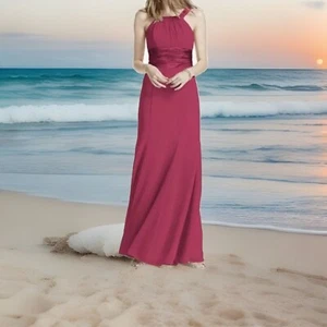 Davids Bridal F12732 chiffon and charmeuse Prom bridesmaid party Wedding Dress 6 - Picture 1 of 6