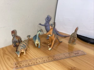 Vintage Dinosaurier Spielzeug 6 Stück - Bild 1 von 7