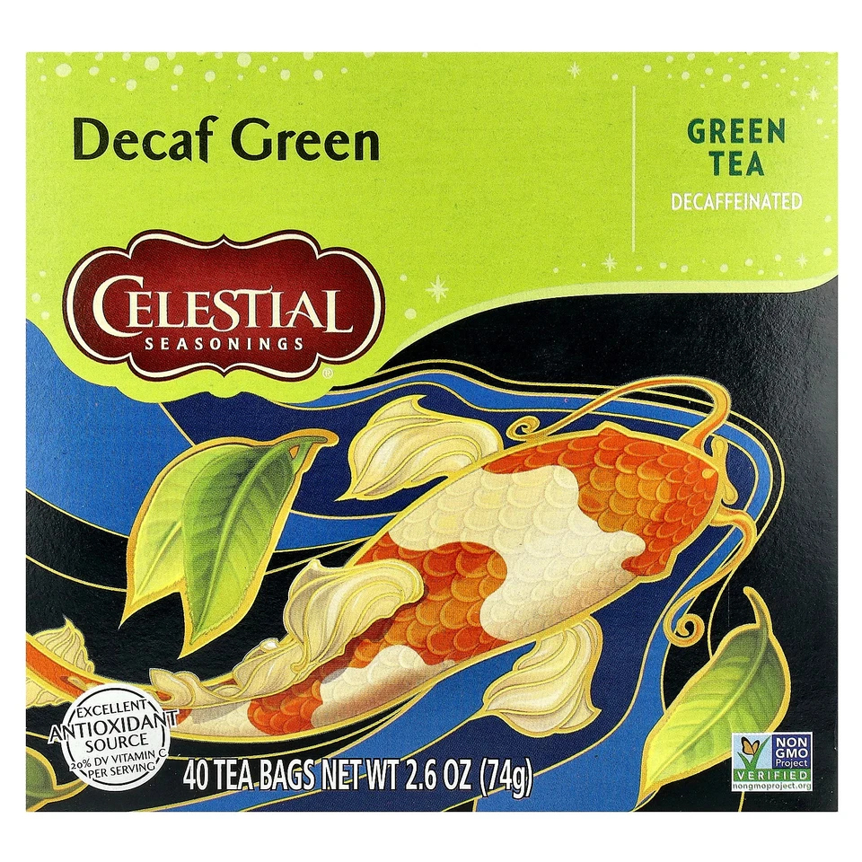 Celestial Seasonings Decaffeinated Authentic Green Tea 40 Tbgs 208780