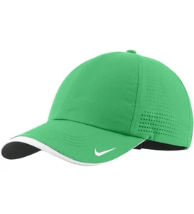 Gorra de golf Nike Dri-FIT Swoosh delantera Heritage 86 429467-393 verde Kelly nueva con etiquetas - Imagen 1 de 5