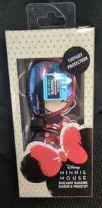 Occhiali per computer Disney Minnie Mouse blocco luce blu con custodia - Foto 1 di 4
