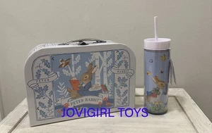 BEATRIX POTTER PETER RABBIT PAPERBOARD SUITCASE BPA FREE LEMONADE TUMBLER NEW - Picture 1 of 8
