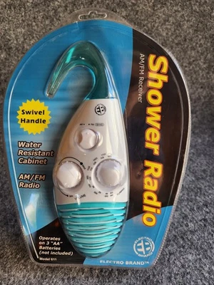 Radio de ducha - Sin abrir - AM/FM - Ver a través de azul - Modelo 611 - De colección - Electro Foto 1 de 4