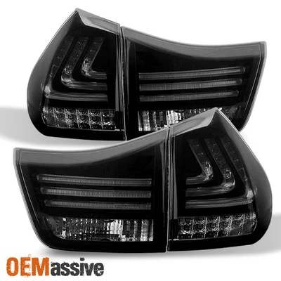 Fits 2004-2009 Lexus RX330 RX350 LED Tail Lights 4Pcs Black Rear Brake Lamps L+R - Image 1 of 4