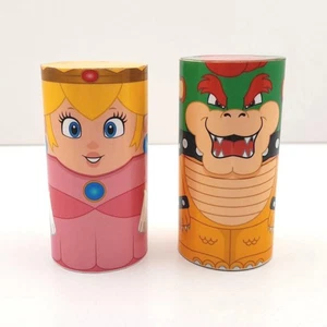 Princess Peach & Bowser Inspired 2.5" Vinyl Wood Collectible Figures Gamer Gift - Picture 1 of 7
