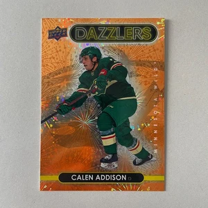 2021 Upper Deck Series 2 Hockey #DZ-75 Calen Addison RC Dazzlers Orange - Picture 1 of 2