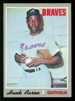 Tarjeta 1970 Topps #500 Hank Aaron Atlanta Braves HOF EX Range (65891) Foto 1 de 2