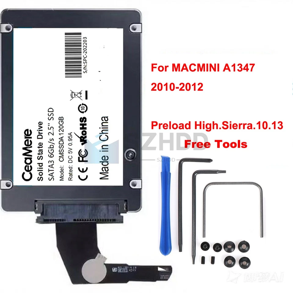 128GB 256GB 512GB 1TB SSD FOR APPLE MAC MINI Unibody A1347 Mid 2011 Late 2012 - Image 1 of 4