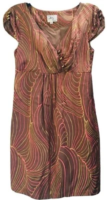 Vestido de seda original Milly of New York tamanho 6 - Imagem 1 de 4