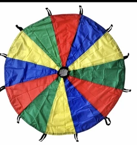 GSI Niños Jugar Paracaídas 12 Pies Arco Iris Paracaídas Juguete Tienda Juego - Imagen 1 de 1