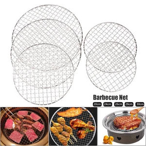 Stainless Steel BBQ Grill Grate Grid Wire Mesh Rack Cook Replacement Net Round - Picture 1 of 16