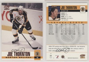 2003-04 Pacific Red Joe Thornton #34