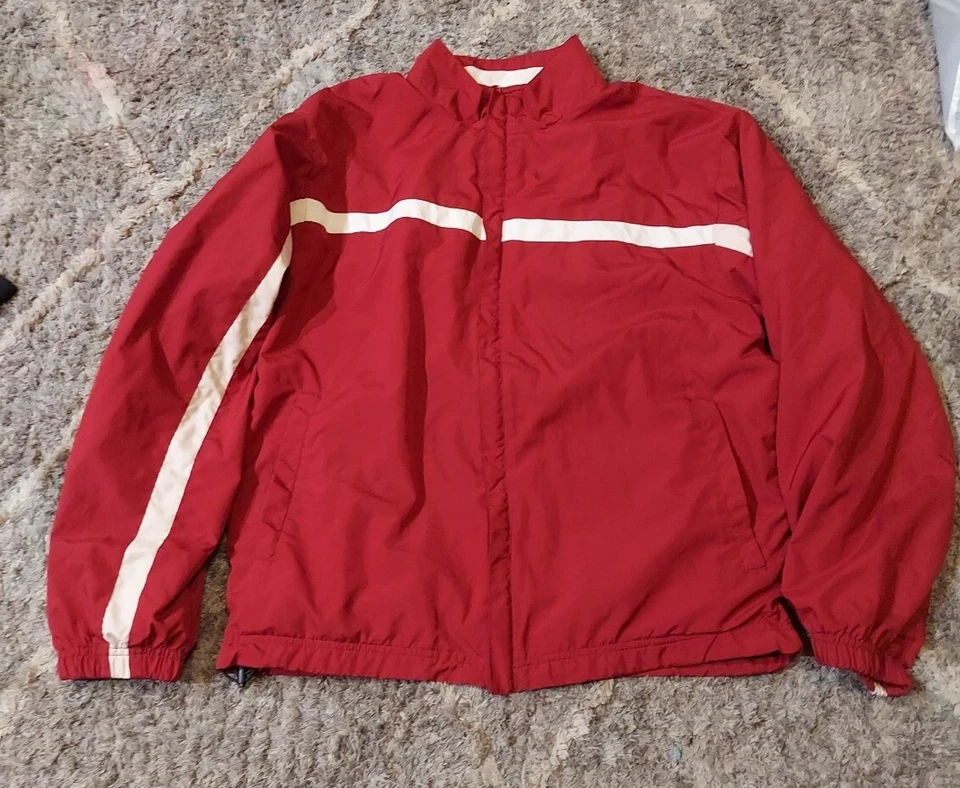 Chaqueta deportiva vintage Roundtree and Yorke roja blanca talla M Foto 1 de 1