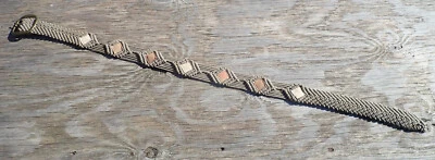Cinturón de macramé ajustable vegano hippie tejido cuerda trenzada años 70 de colección para mujer 26-34 Foto 1 de 4