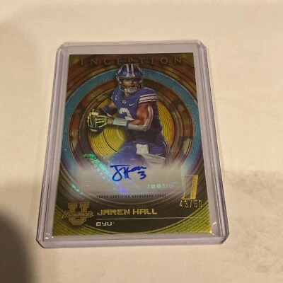 Jaren Hall 2022-23 Bowman Inception University - Autographs Gold Foil /50 🔥🔥 - Image 1 of 4