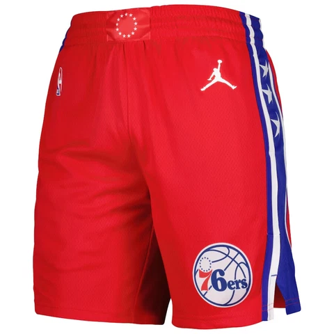 Philadelphia 76ers Jordan Brand Statement Edition Performance Swingman Shorts Cover