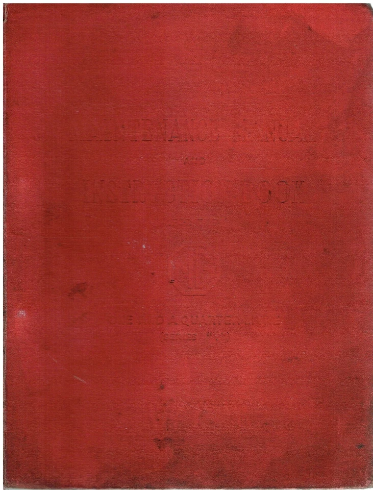 MG 1.25 LITRE YA SALOON & YT D.H.COUPE 1947-51 ORIG. FACTORY MAINTENANCE MANUAL - Image 1 of 1