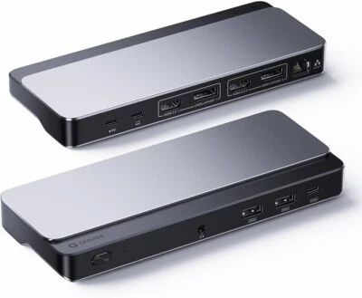 Dual 4K Monitor USB C & A Docking Station 10-in-1, RJ45, 100W PD - New In Box - Image 1 of 4