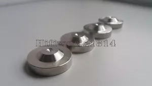 4x Solid Steel HiFi Speaker Spike spikes Stand Feet Base 39-12mm pad high End - Picture 1 of 3