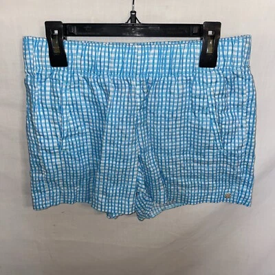 Pantalones Cortos Lilly Pulitzer Mujer Lino Talla XXS Azul Blanco Rayas Cintura Elástica 27 Foto 1 de 4