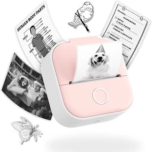 Phomemo T02 Mini Thermal Photo Printer Wireless Bluetooth Label Maker Inkless - Picture 1 of 23