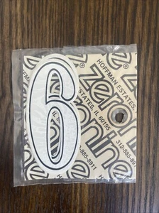 NOS OLD SCHOOL BMX ZERONINE 3" HELMET STICKER PLATE STICKER # 6 HARO HUTCH GT SE - Picture 1 of 1
