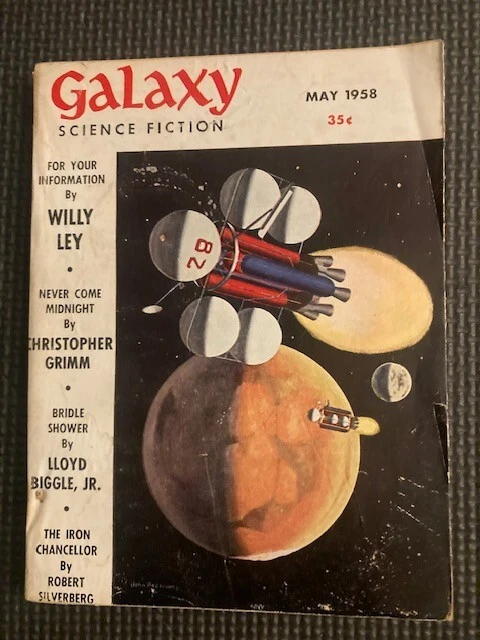 GALAXY SCIENCE FICTION May 1958 -  3 Wally Wood ilos and Leo & Diane Dillon. - Image 1 of 4