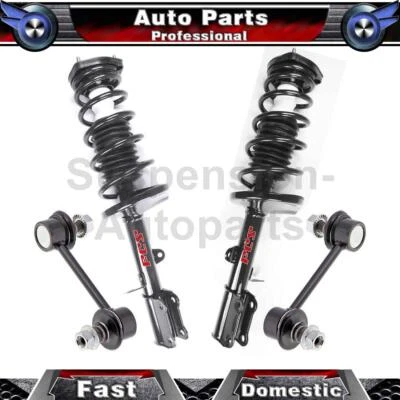 4 Rear Shocks Struts Sway Bar Link For Toyota Corolla 1.6L 2002 2001 2000 1999 - Image 1 of 4