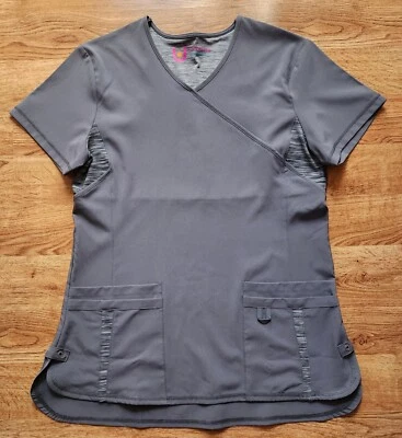 Blusa Médica Para Mujer Urbane Performance Talla XS-M Gris Acero Elastizada Nueva Con Etiquetas Foto 1 de 4