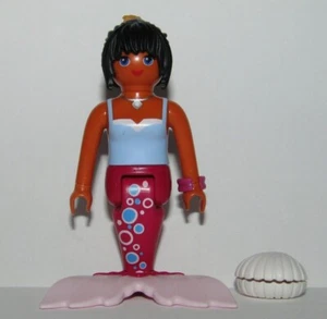 Playmobil Mermaid Queen w/ pink tail & white clam - C39 - Picture 1 of 5
