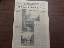 GENUINE US MILITARY ISSUE NEWSPAPER STARS & STRIPES DATED 1944-1945 WW2 EUROPE
