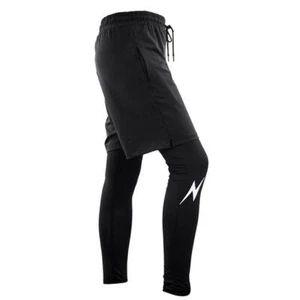 Men Compression Tights Fitness Pants Running Sports Gym Cycling Base ayer L - Picture 1 of 11