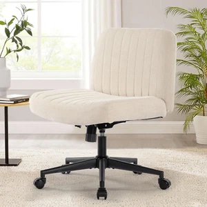 Bürostuhl Ohne Armlehnen Höhenverstellbar Schreibtischstuhl mit Rollen Office - Bild 1 von 8