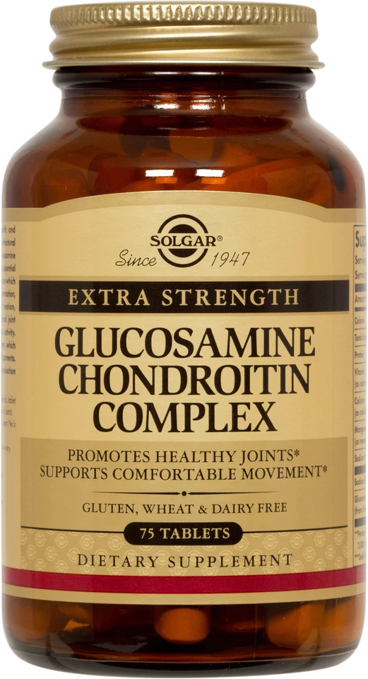 Complejo de glucosamina condroitina Solgar Extra Strength 75 comprimidos Foto 1 de 1