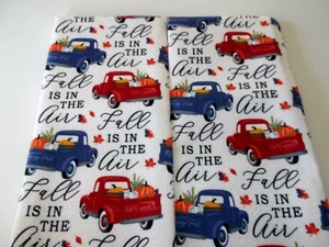Juego de 2 toallas de cocina FALL IS IN THE AIR 15"" x 25"" NUEVAS - Imagen 1 de 3