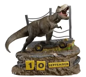 Jurassic Park 3D EWIGER KALENDER Statue T-Rex Figur Geschenk - Bild 1 von 2