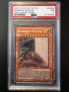 Dragón Arco Iris TAEV-EN006 Fantasma Raro 1ª Edición EURO PSA 7 Casi Como Nuevo Yugioh - Imagen 1 de 7