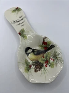 Cracker Barrel Christmas Season Of Peace Red Cardinal Bird Spoon Rest - Picture 1 of 11