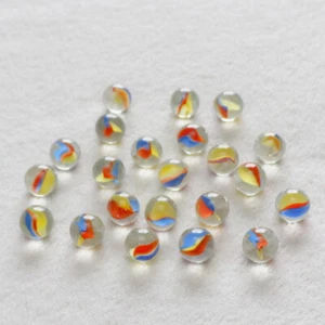 100x Biglie Vetro Colorate 15mm Tradizionale Vintage Classico Giocattoli Bambini Gioco - Foto 1 di 1