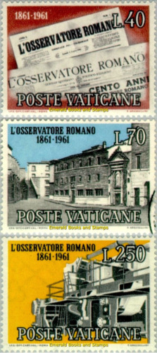EBS Vatican City 1961 - L'Osservatore Romano - 310-312 - MNH**