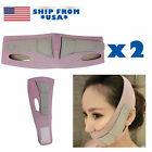 2x Facial Slimming Mask Chin Support Lifting Anti-aging Band Belt Strap US Stock